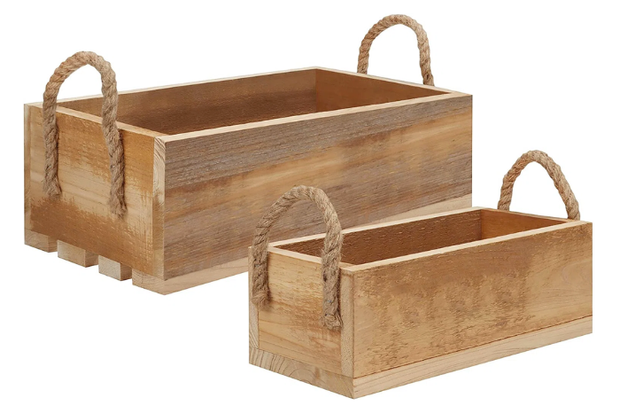 Wooden Crate Jute 03